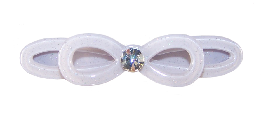Girls silver sparkly hair clip