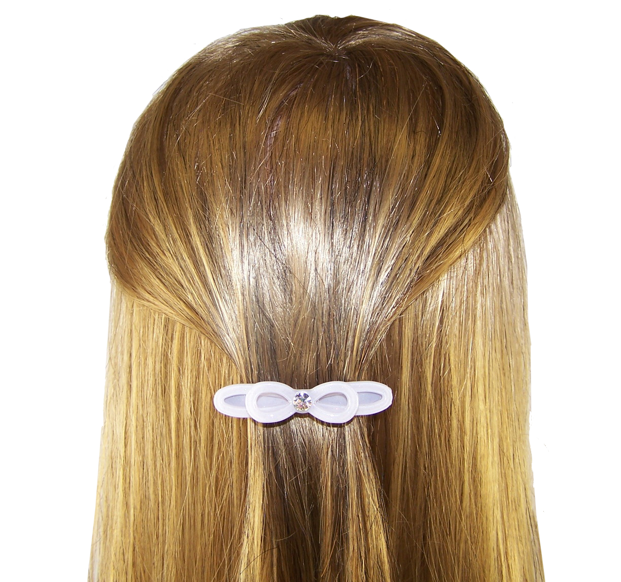Girls silver sparkly hair clip