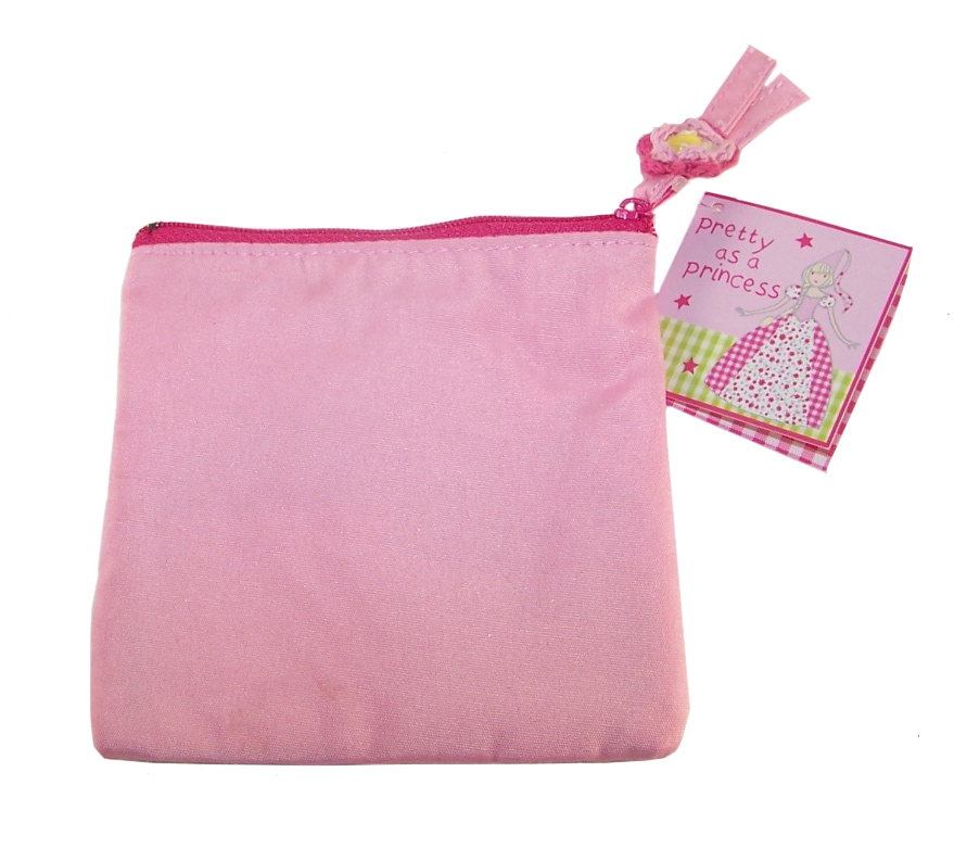 Girls pink princess purse