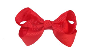 Girls red bow hair accessory