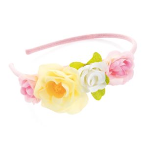 Girls pastel tone flower headband