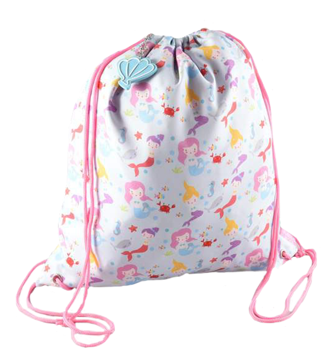Girls mermaid drawstring kit bag -0