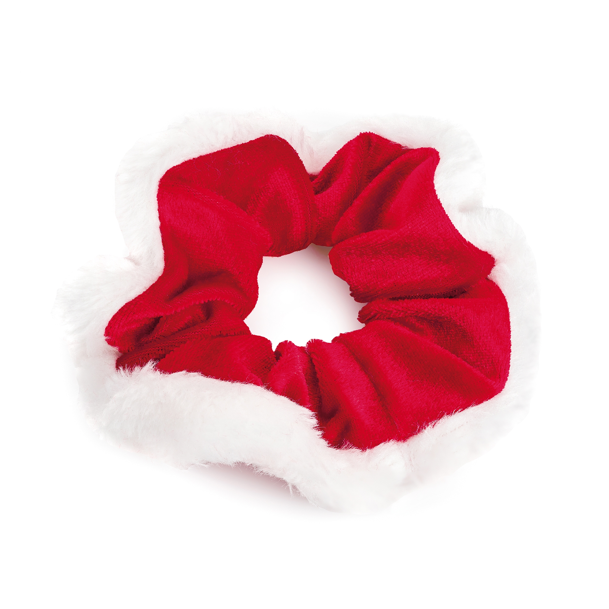 Red velvet white scrunchie-0