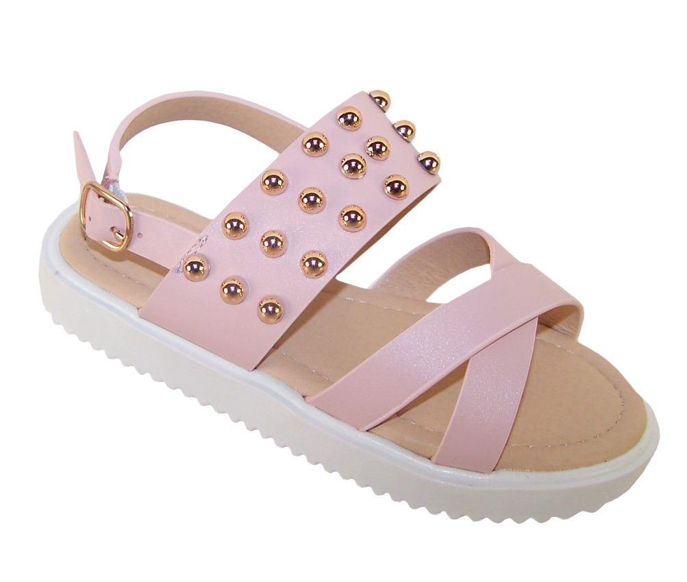 Girls pink fashion summer sandals-0