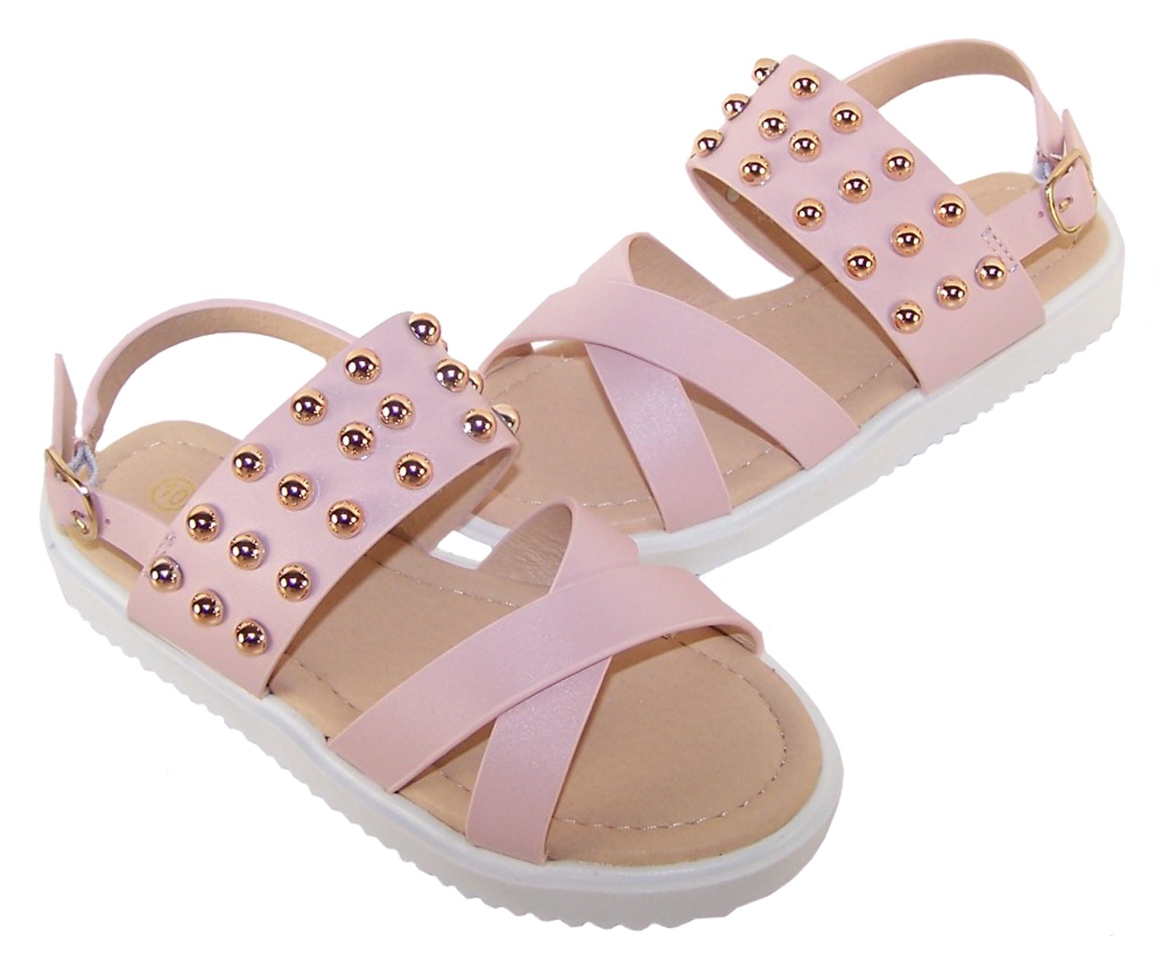 Girls pink fashion summer sandals-5490