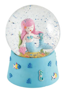 Childrens Mermaid musical snow globe