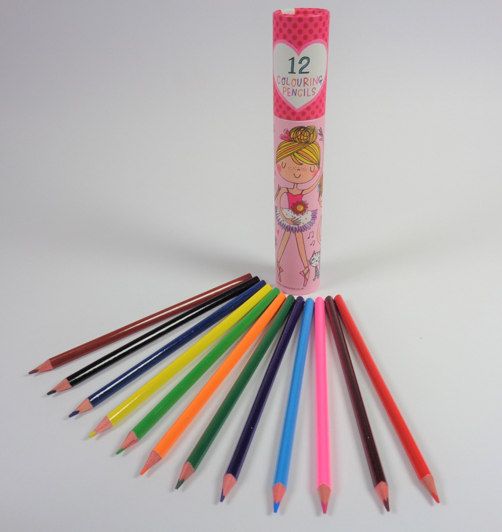 Ballerina colouring pencil set-6596