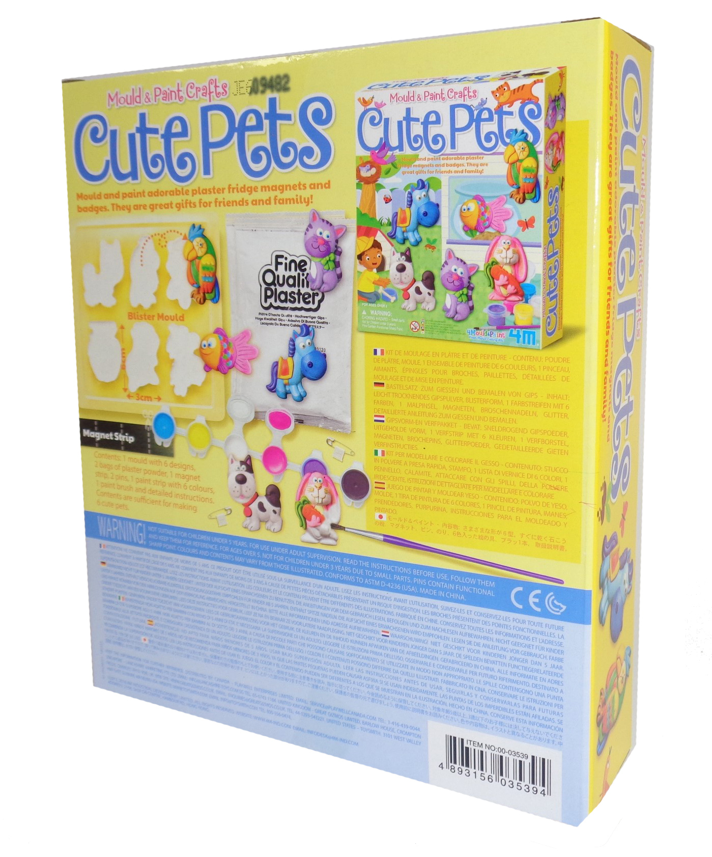 Childs mould and paint pets craft kit-6557