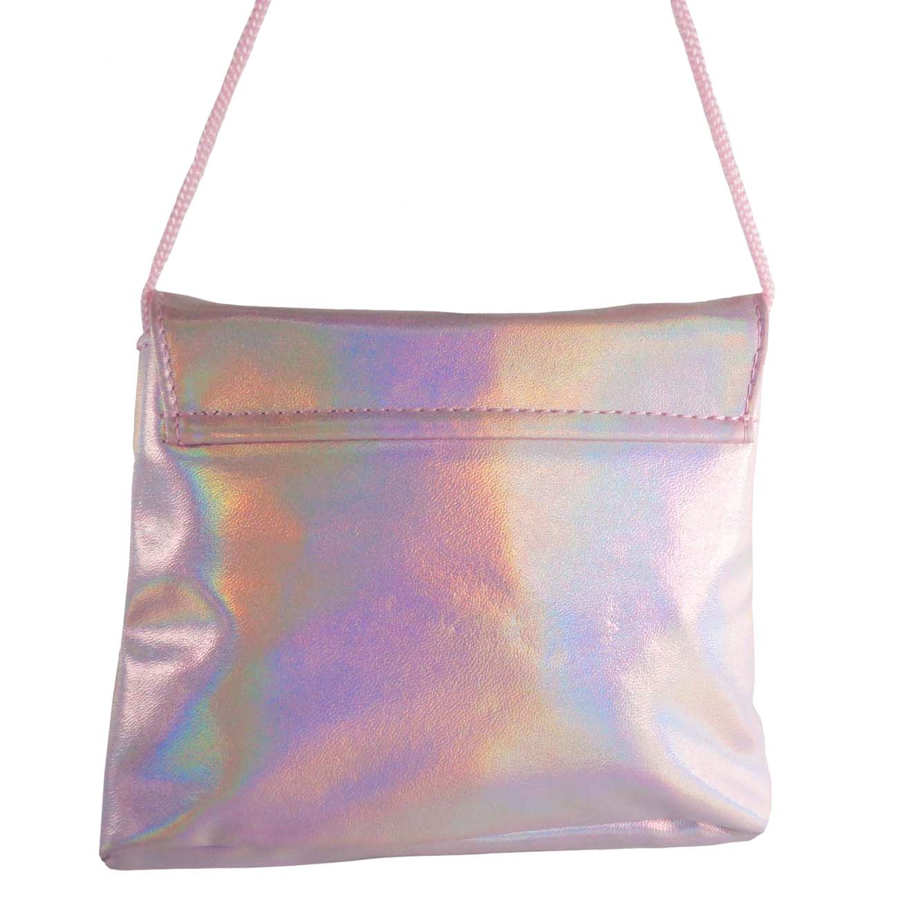 Childrens pink sparkly handbag-6528