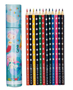 Mermaid theme colouring pencil set