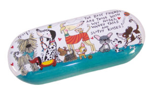 Childs Glasses case with Cartoon Dogs and Puppies