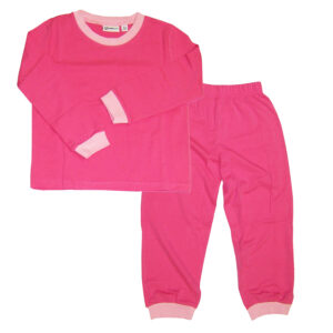 Girls pink bamboo cotton pyjamas