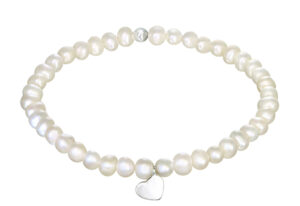 Girls 925 sterling silver and fresh water pearl bracelet