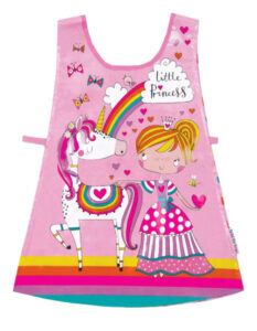 Young child's little princess pink tabard apron