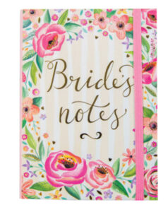 Brides notebook in floral design