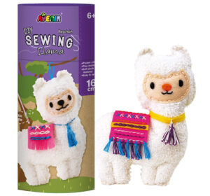 Childrens DIY sewing kit - Llama keyring