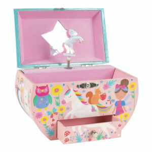 Rainbow Fairy Oval Musical Jewellery Box