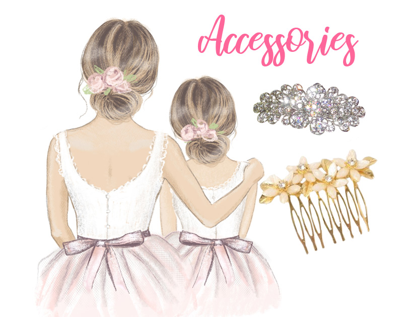 Girls wedding accessories